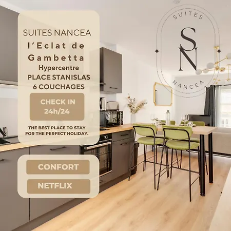 Appartement L'eclat De Gambetta - Place Stanislas - 6 Pers