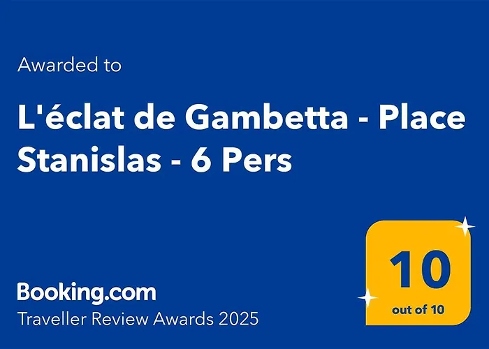 L'eclat De Gambetta - Place Stanislas - 6 Pers Апартаменты Нанси